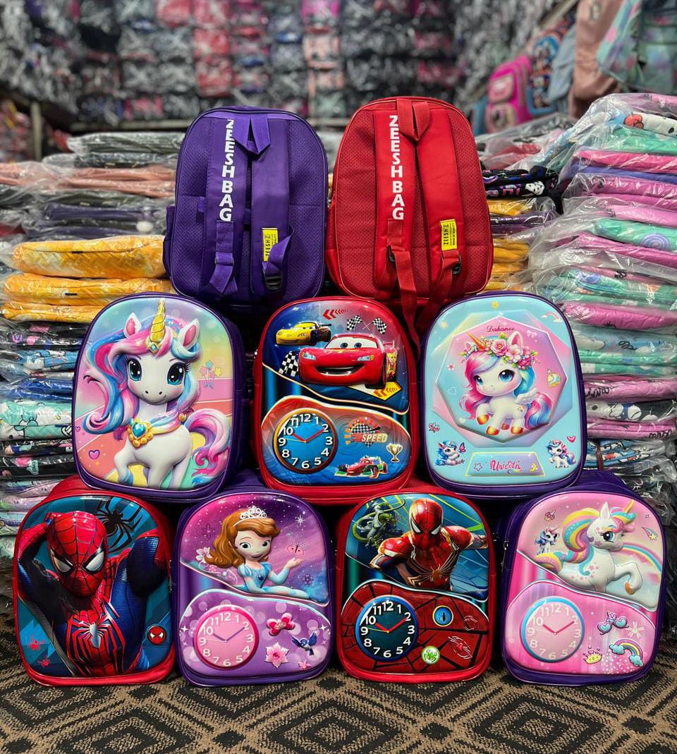 13" Zeesh 3D Pocket Runner Bag – Double Portion, 3 Zip Pockets