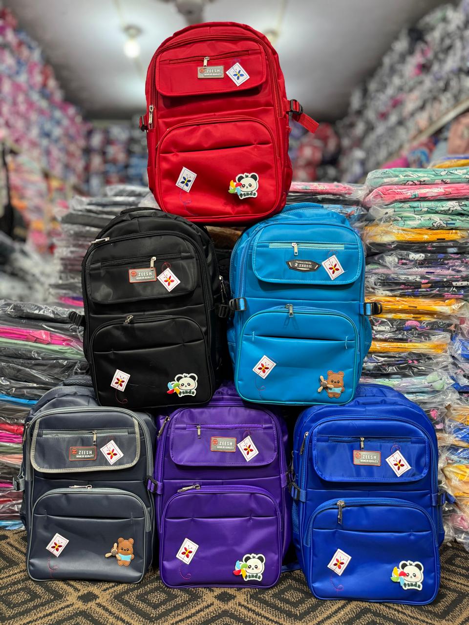 19" Zeesh Fan Laptop Bag – Double Portion, 5 Zip Pockets, Full Ustar