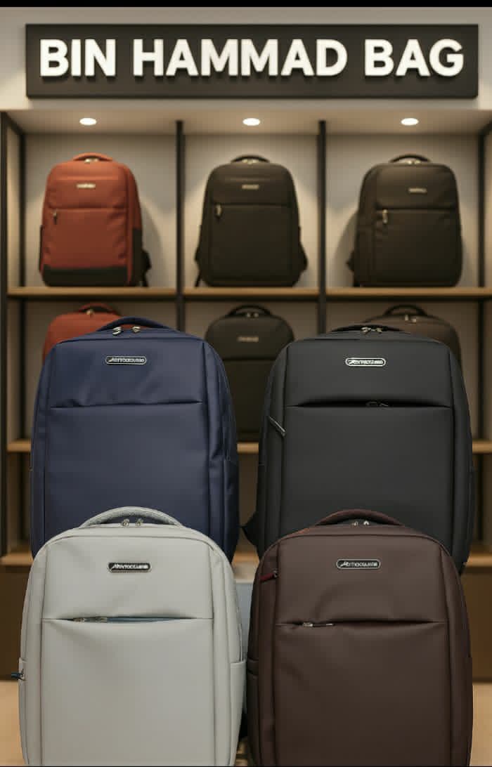 15" Laptop Backpack – Double Portion, Foam-Coated, 4 Colors